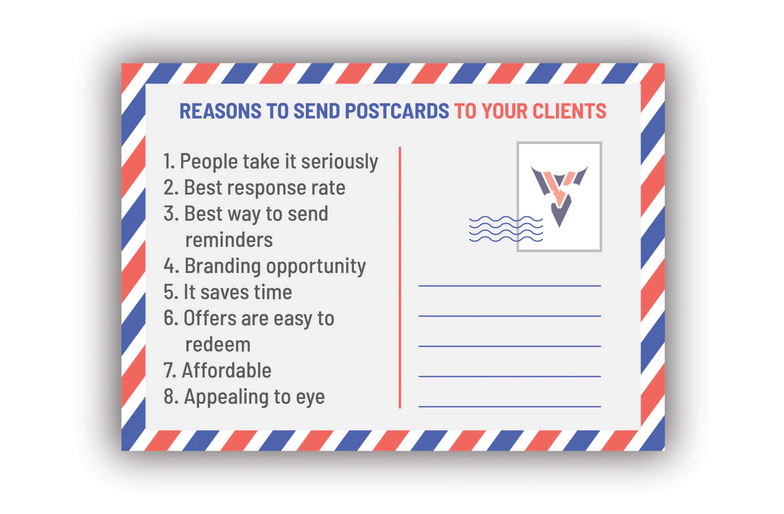 8 reasons to send postcards to the clients of your veterinary clinic